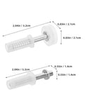 Heavy Duty 4 Piece Bi Fold Closet Door Hardware Kit With Top Roller Pivot Set In Modern White Finish Built For Super Smooth Glide And Rock Solid Performance On Interior Folding Doors Great For Quick Repairs And Maintaining Awesome Door Style Day, 2.04in white pivot
