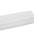 Stretch Art Box With Snap Shut Latch Clear Polypropylene Organizer for School and Art Supplies Durable Hinges and Double Clasp