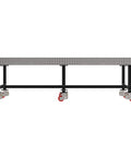 Heavy Duty Steel Welding Fixture Table With Sturdy Carry Handle And Precision Laser Cut Slots, 120x60 inch with locking casters.