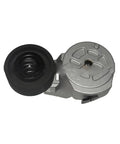 Heavy Duty Drive Belt Tensioner Pulley For Dodge Ram With Cummins 6B ISB 5.9 Diesel Engine, Rock Solid Metal Idler Bearing Assembly Part 3912254 top view.