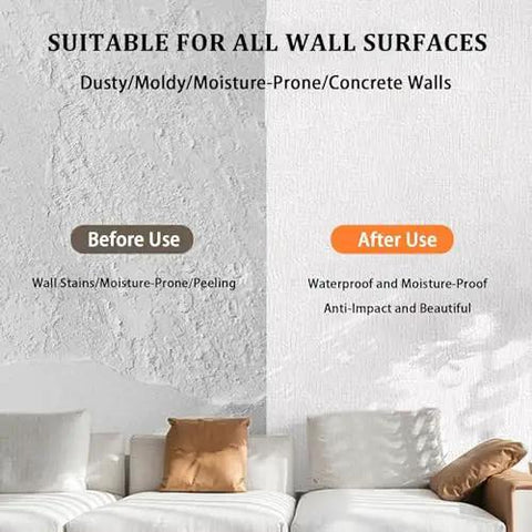 Extra Thick 5Mm Self Stick Wallpaper To Warm Chilly Walls Peel Away 3D Texture Thermal Insulation Roll No Fuss Install For Renters Waterproof Ceiling Room Cover In Blue, showing before and after transformation.