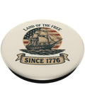 Patriotic Sailboat Flag PopSockets PopGrip With Strong Adhesive for Smartphone and Android Phones in July Fourth style