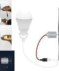 Wind Turbine Generator Kit With USB Lighting For Hands On Learning, Durable ABS And Metal Build, showing components and connections