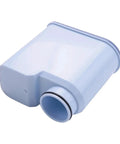 Game Changer Coffee Maker Water Filter Replacement Cartridge that softens hard tap water, blue plastic, standard size, practical filter.
