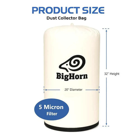 Pro Grade 20 Inch Diameter 5 Micron Dust Filter Bag 20 Inch By 32 Inch Replacement For OEM A04526 A04496 708698 Dust Collection