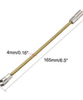 Uxcell 6.5 Inch Flexible Fish Tape Leader Wire Cable Puller Replacement Guide, 4mm steel core for tight bends.