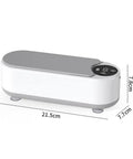 This Slick Little Ultrasonic Cleaner Machine Packs A Serious Punch With A Roomy 300 ML Tank dimensions 21.5cm x 7.8cm x 7.7cm