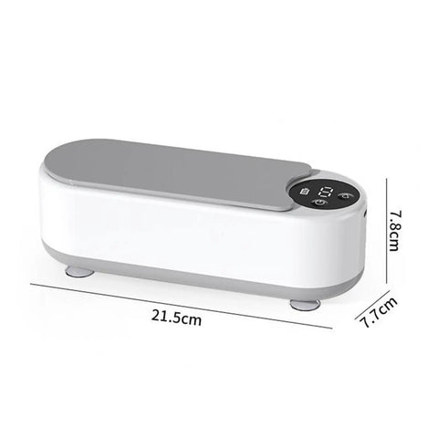 This Slick Little Ultrasonic Cleaner Machine Packs A Serious Punch With A Roomy 300 ML Tank dimensions 21.5cm x 7.8cm x 7.7cm