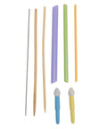Fabric Tube Turner Set With Assorted Sizes, Quick Turn Tools For Sewing And Crafting, Includes 2 Piece Mini Thread Removers For Seam Removal And Easy Threading