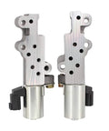 Left And Right Engine VVT Solenoid Set For Infiniti I35 G35 FX35 M35 And Nissan Altima Maxima 350Z Quest Frontier Pathfinder Xterra 2002 2010 Plug And Play Easy Install With Durable Timing Control For Smooth Running, dual unit view