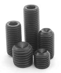 20 Pieces M10 X 1.25 Fine Pitch 12mm Cup Point Grub Screws With Allen Key Socket Set Fine Thread Hex Socket Bolts Black Oxide