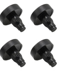 40 Pcs PE Curved Adjustable Furniture Leg Fittings Leveling Feet for Desks Tables Shelves Cabinets and Equipment Black