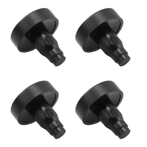 40 Pcs PE Curved Adjustable Furniture Leg Fittings Leveling Feet for Desks Tables Shelves Cabinets and Equipment Black