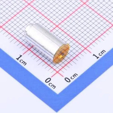 Top Shelf SMD Round Nuts For Circuit Boards M2x10mm Tinned Copper showing a single nut on a grid, ideal for mounting on PCBs.