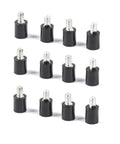 12 Pack M3 Rubber Pillar Anti Vibration Mounts For Flight Controller, durable threaded isolator for 3D FPV racing quadcopter drone