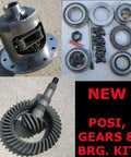 Chevy 8.875 Inch 12 Bolt Car Rear End Rebuild Kit Featuring Yukon Dura Grip Posi Diff And 30 Spline Axles, Includes 4.10 4.11 Ratio Ring Pinion Gears Plus Master Bearing Assembly Drop-In Ready Hot Rod Power - components including posi unit and gears