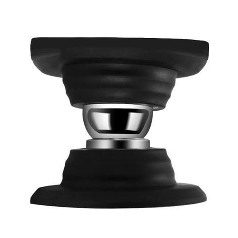 Heavy Duty Rv Door Stopper And Holder Set With Silicone Baggage Catch, black silicone with silver ball detail, 5cmx4.8cm