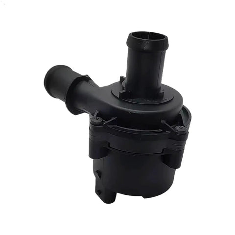 Top Shelf Heavy Duty Engine Auxiliary Water Pump 13592753 for Chevy Bolt EV, black plastic cooling pump with hose connections.