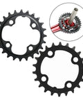 Lightweight 22T 24T 104 BCD Chainring With Narrow Wide Teeth For Bicycle Cranksets, Carbon Steel Sprocket Upgrade