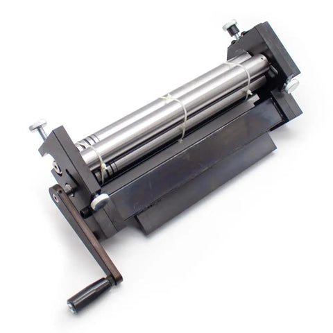 Heavy Duty Manual Metal Plate Rolling Machine Hand Operated Sheet Bender Handles Steel Rolls Smooth As Butter With Zero Sweat Up To 320mm Width For Shops