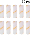 Thirty Mini Paint Roller Sleeves High Density Cotton Refills For Tight Corners Baseboard Trim Makes Detail Work A Cinch While Keeping Your Coats Smooth Operator Grade in a pack of 30.