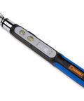 Bit Head Digital Torque Wrench With One Quarter Inch Drive Adapter, LCD readout, compact electronic tool for precise fastening.