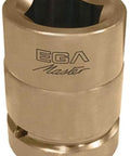 Heavy Duty Aluminum Bronze Non Sparking Impact Wrench socket with six point grip for seized bolts, engineered for safety.