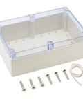 Rugged Abs Plastic Junction Box Boasting Ip65 Waterproof Seals And Dustproof Design Built Different with clear cap and screws