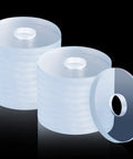 Clear Plastic Washers Three Quarters Inch Spacers One Sixteenth Inch Thick Twenty Pack For Glass Shower Door Handles And Towel Bar Hardware
