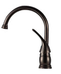 RV Gooseneck Kitchen Sink Faucet With Matching Side Sprayer, High Arc Spout, Single Lever Handle, Pro Grade Venetian Bronze
