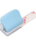 3 Hole Paper Puncher Handheld DIY Tool for B5 Papers Up to 5 Sheets of 70G with Plastic Cover and Metal Body in blue