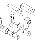 Mercury Outboard And IO Cable Adapter Kit For 3300 Cable, Marine Steering System Replacement Part, multicolored connectors