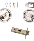 Privacy Door Latch Lock With Keys For Bedroom And Bathroom Doors, Stainless Steel Construction, Easy No Hassle Install