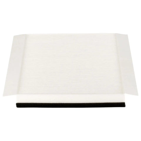 Blue Engine Air Filter And Cabin Air Filter Set For Heavy Duty Trucks, shows close-up of white rectangular air filter component.