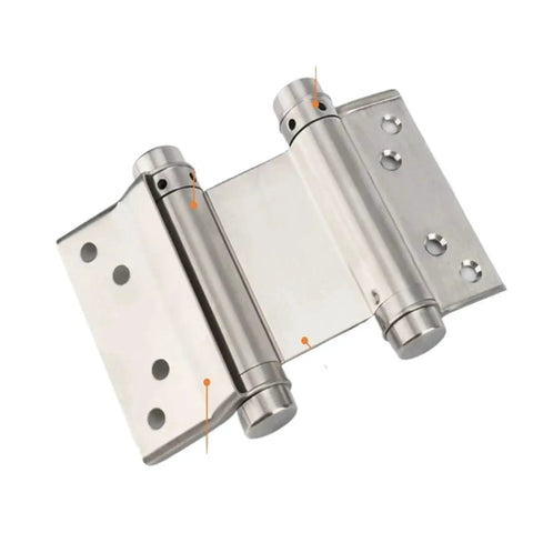 Close-up of Two Pack Stainless Steel Butt Hinges For Cabinets And Drawers, 3 Inch, Includes Screws, showing durable hinge structure.