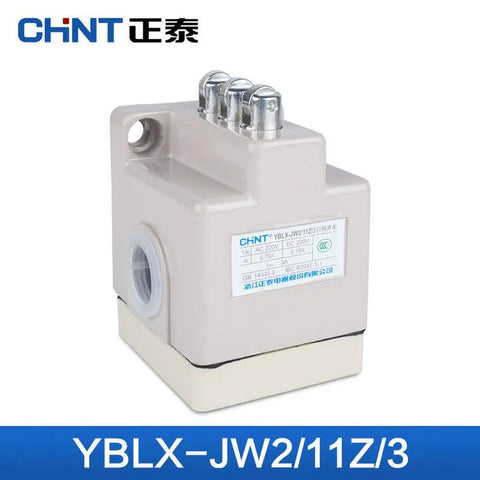 Tripod Limit Switch For EDM Wire Cut Machines 220V AC DC Heavy Duty YBLX JW2 11Z, beige casing, three connectors visible