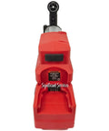 Front view of Pro Grade Cordless Dust Collection System Kit For 18V Tools With Universal Dust Extraction And HEPA Filter, red finish.