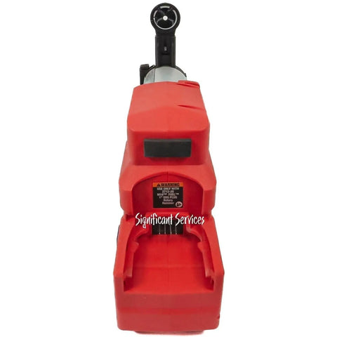 Front view of Pro Grade Cordless Dust Collection System Kit For 18V Tools With Universal Dust Extraction And HEPA Filter, red finish.