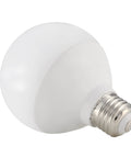 Close-up of a single G25 LED Vanity Bulb 450 Lumens 2700K Soft White Light Non Dimmable 40 Watt Equivalent with E26 Base showing bulb detail.