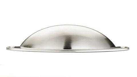 3 Inch Center To Center Brushed Nickel Traditional Cup Shaped Cabinet And Drawer Pull Handle For Kitchen Bathroom And Furniture