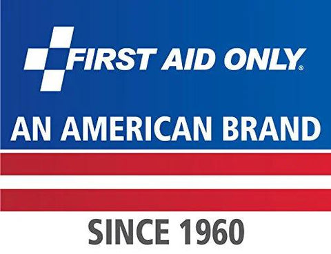 First Aid Only brand logo on blue background with AN AMERICAN BRAND SINCE 1960.