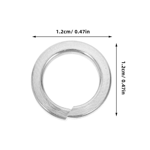 Stainless Steel Spring Lock Washers M8 Split Lock Washers Kit For Bolts And Screws Repair 100 Pieces For Home Garage DIY Projects DIY Friendly Pro Grade Build Tough And Reliable, 1.2cm washer