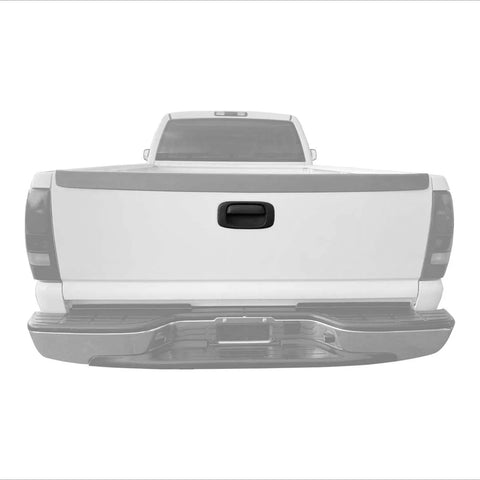 Rear view tailgate handle trim bezel cover for GM Silverado/Sierra 1999–2007, black textured plastic exterior