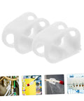 20 Pcs Lab Flow Control Clamps 1/4 To 5/16 Inch White Plastic Adjustable Tube Valves for precise liquid flow management