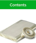 Premium Outdoor Patio Door Insulation Wrap For Large Windows And Sliding Doors Clear Plastic Film Weather Blocker Stops Frost Quick Install Covers Six Eight By Nine Bites Cold Blasts Hard Saves Green On Bills with clear film and tape.