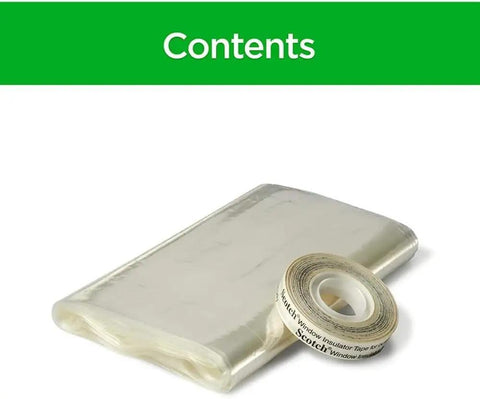 Premium Outdoor Patio Door Insulation Wrap For Large Windows And Sliding Doors Clear Plastic Film Weather Blocker Stops Frost Quick Install Covers Six Eight By Nine Bites Cold Blasts Hard Saves Green On Bills with clear film and tape.