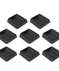 Anti Slip Pads For Chair Legs And Furniture With Wheels, Non Slip Floor Protection And Gripper, minimalist black pads set of 8