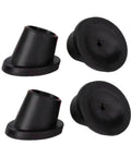 Heavy Duty Chair Leg Caps 4 Pack Rubber Feet Pads With Anti Slip Slope Tips For Commode Chair And Home Use 28mm Durable Protectors