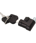 Electric Bike Battery Lock And Key Kit with metal and black plastic components, 5x3 cm, for secure battery storage