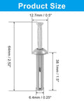 Product size diagram of Zinc Alloy Hammer Drive Anchors Quarter Inch By One And A Half Inch Rust Proof Integrated Design For Easy Installation 50 Per Box Ideal For Concrete And Brick Wall Fixing On Indoor And Outdoor Projects.